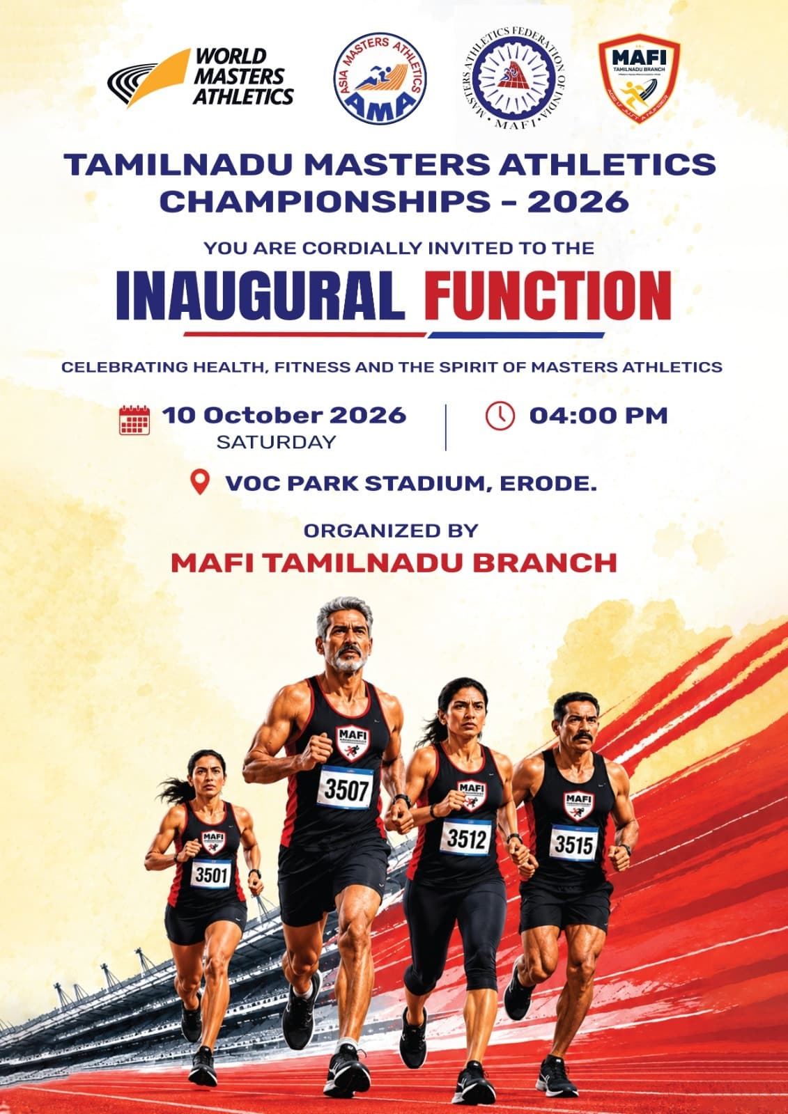 Inaugural function invitation — front